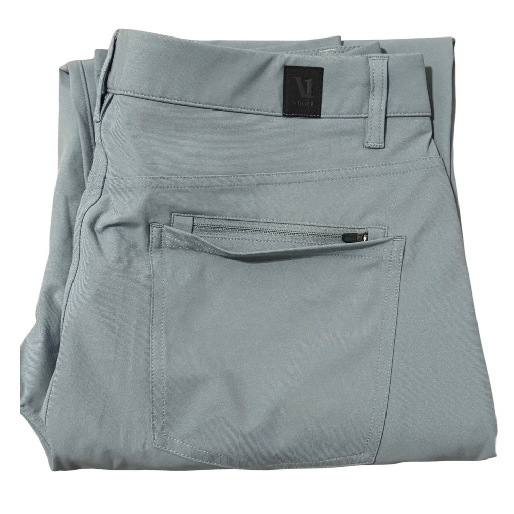 Vuori Mens Meta Pants Performance Stretch Tech Charcoal Gray Size 34